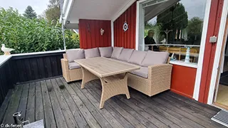 Terrasse von Red Retreat