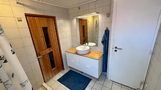 Badezimmer in Birkemose Strandhus