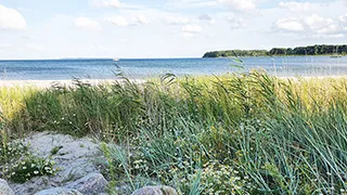 Strand in der Nähe von Slap af Hyggehus