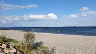 Strand in der Nähe von Slap af Hyggehus