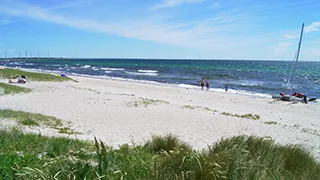 Strand in der Nähe von Slap af Hyggehus