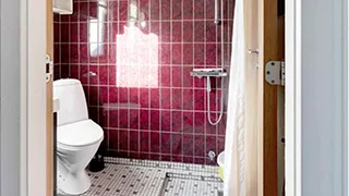 Badezimmer in Sommerhus Vildrose