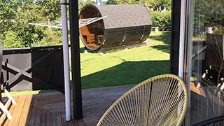 Terrasse von Hus Siøvej