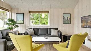 Wohnzimmer von Skiften Poolhus