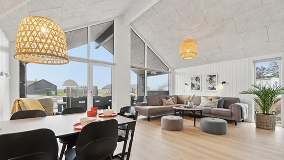 Wohnzimmer von Poolhus Strandkrogen