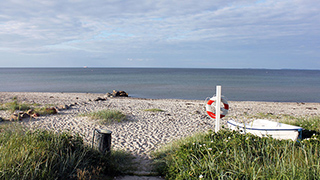 Strand in der Nähe von Hasmark Aktivitätshaus