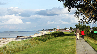 Strand in der Nähe von Østerballe Poolhus