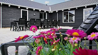 Terrasse von Strandbakken Poolhus