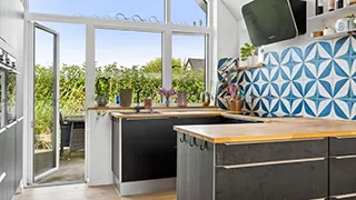 Küche in Strandperle Feriehus
