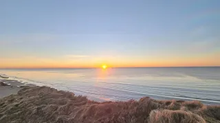 Strand in der Nähe von Sommerhus Kramnitze