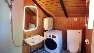 Badezimmer in Hus Engskær