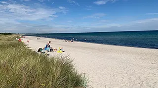 Strand in der Nähe von Lupin Poolhus