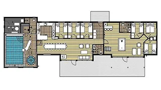 Grundriss von Skovlyst Poolhus