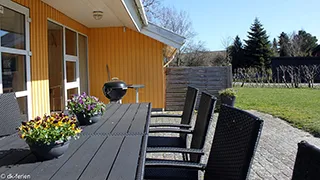 Terrasse von Marielyst Poolhaus