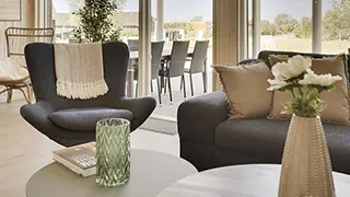 Wohnzimmer von Hallerup Poolhus