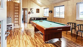 Billardtisch  Sortspætte Aktivhus