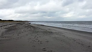 Strand in der Nähe von Sortspætte Aktivhus