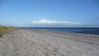 Strand in der Nähe von Idestrup Aktivhus