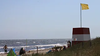 Strand in der Nähe von Hylde Aktivhus