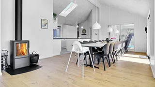 Essbereich in Holmemose Poolhus