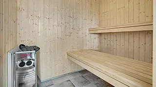 Sauna in Holmemose Poolhus