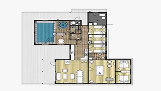 Grundriss von Aktivhus Råbylille