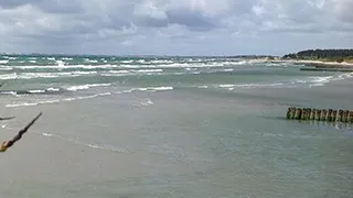 Strand in der Nähe von Fiskekrogen Poolhus