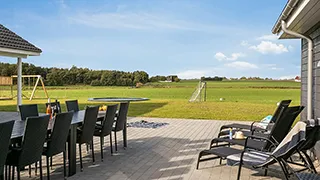 Terrasse von Hjulspor Poolhus