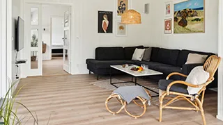 Wohnbereich von Ferienhaus in Dänemark