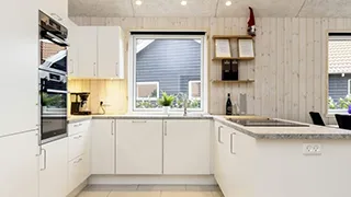 Küche in Strandpark Spahus