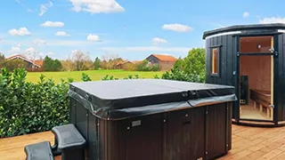 Außenwhirlpool  Strandpark Spahus