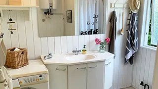 Badezimmer in Hornbæk Sommerhus