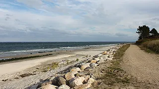 Strand in der Nähe von Gilleleje Aktivhus