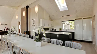 Essbereich in Højbro Poolhus
