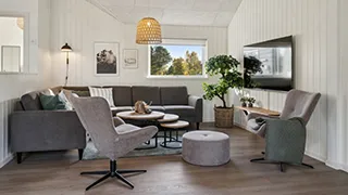 Wohnzimmer von Udendørs Poolhus