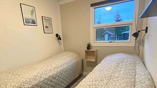 Schlafzimmer in Limfjordens Hyggehus