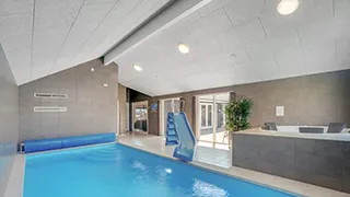 Poolbereich von Ferienhaus in Dänemark