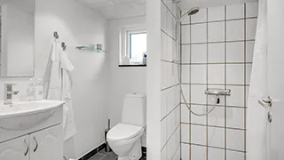 Badezimmer in oasen til wikingerne
