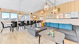Wohnbereich von Ferienhaus in Dänemark