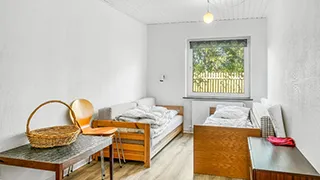 Schlafzimmer in Hygge på Jegindø