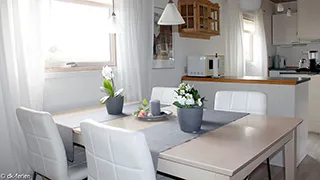 Essbereich in Skulbøl Strandhus