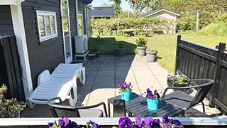 Terrasse von Skulbøl Strandhus