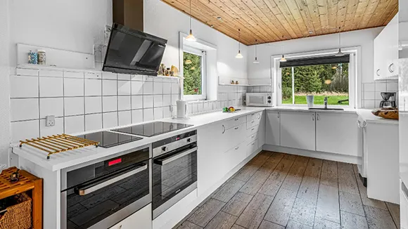 Küche in Poolhus Brande