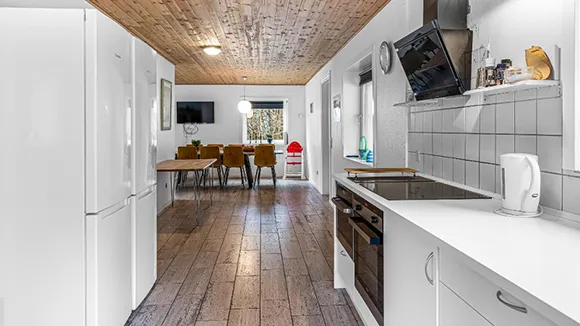 Küche in Poolhus Brande