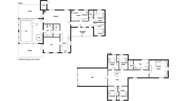 Grundriss von Poolhus Brande