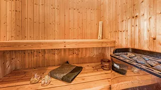 Sauna in Brombær Fjordhus