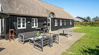 Terrasse von Brombær Fjordhus