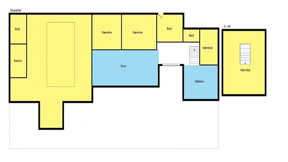 Grundriss von Dankvägen Poolhus