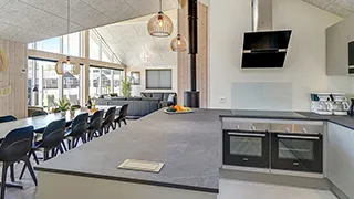 Küche in Maasholm Poolhaus