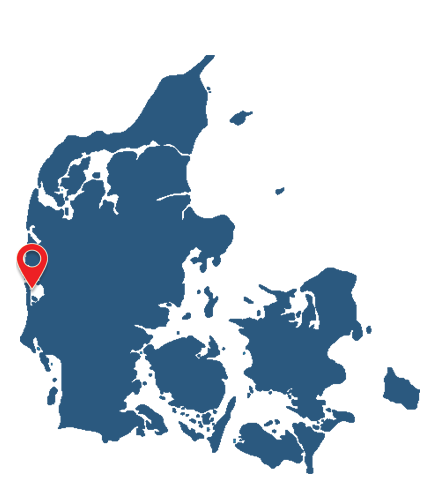 Lage von Hus Baunebjerg Lageplan
